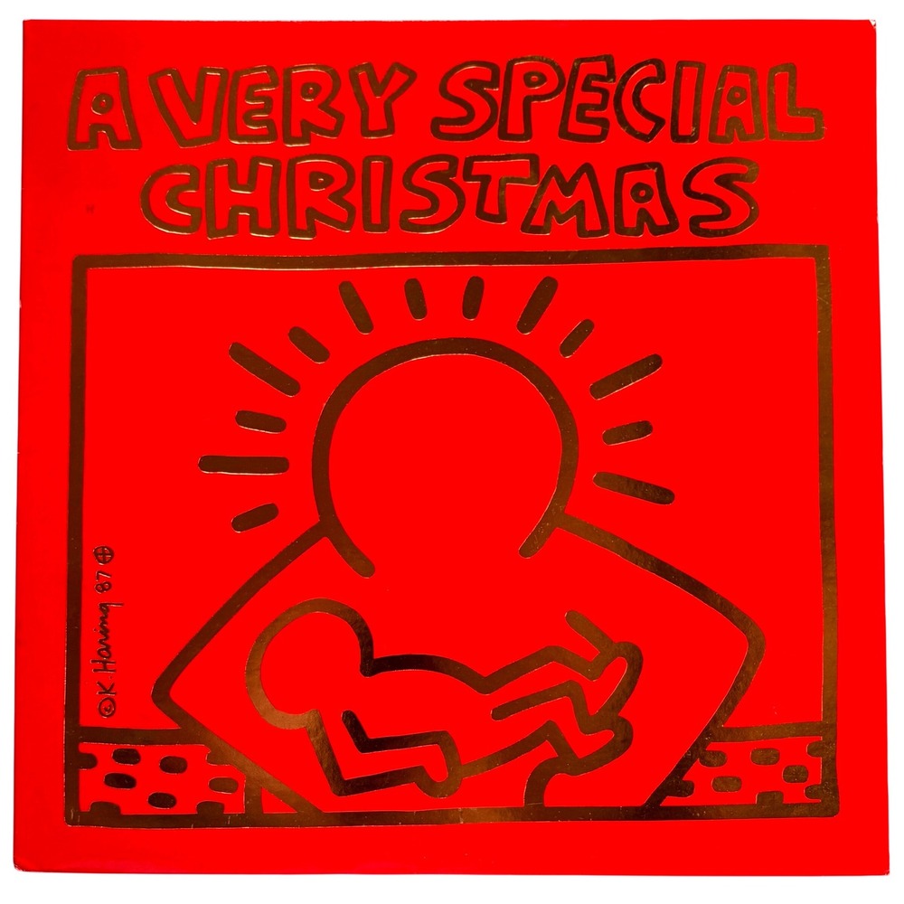 A Very Special Christmas Vinyl LP 1987 Keith Haring Art Madonna U2 Run-DMC 3911